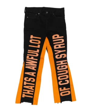 Denim Contrast Flare Jeans