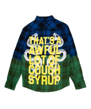 Alternative view of Young Thug Slime Dip Dye Flannel
